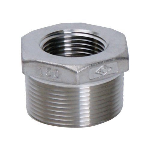 Hex Bushing 1-1/4" MPT T X 1/2" D FPT Stainless Steel