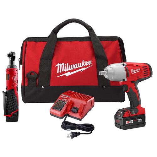 Milwaukee 2663-22RH Impact Wrench with Friction Ring Kit M18 18 V ...