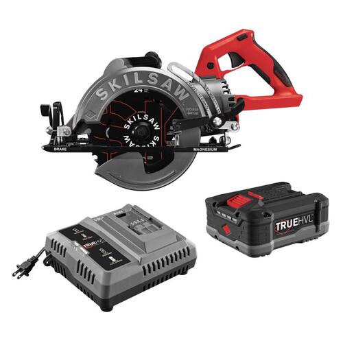SKIL SPTH77M-11 Worm Drive Circular Saw 48 V 7-1/4" Cordless Brushless Kit (Battery & Charger)