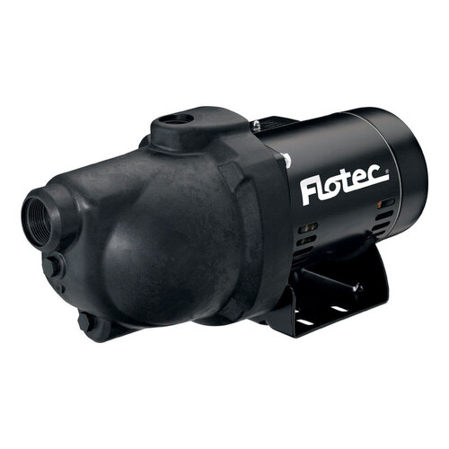 Jet Pump, 6.1/12.2 A, 115/230 V, 0.75 hp, 1-1/4 in Suction, 1 in Discharge Connection, 25 ft Max Head