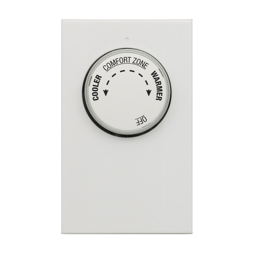 LUX LV21005 Double Pole Line Voltage Thermostat Heating Dial White