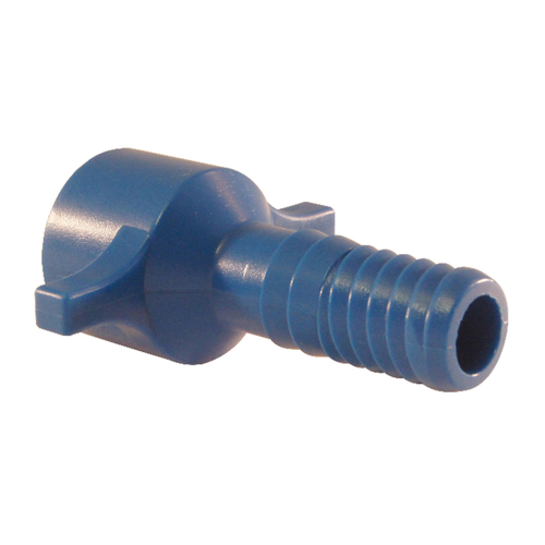 Female Adapter Blue Twister 1/2" Insert in to X 1/2" D FPT Acetal