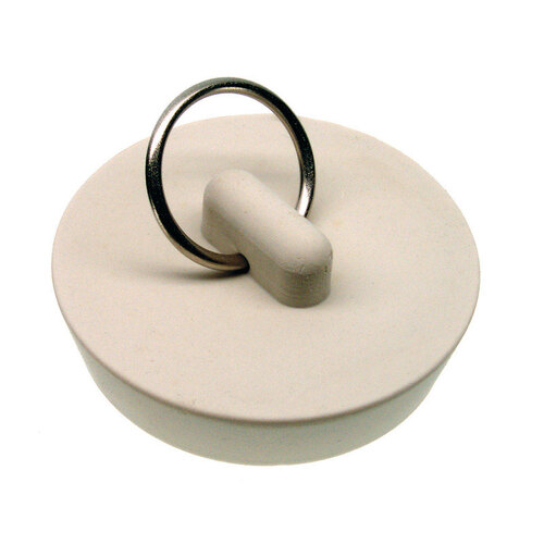 Sink Stopper 1-5/8" White Rubber White - pack of 5