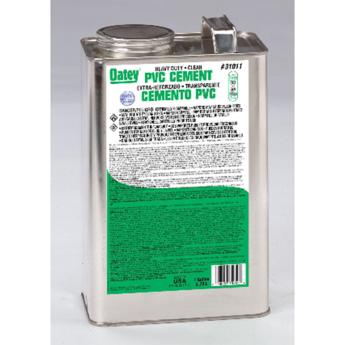 Oatey 31011 Cement Clear For PVC 1 gal Clear