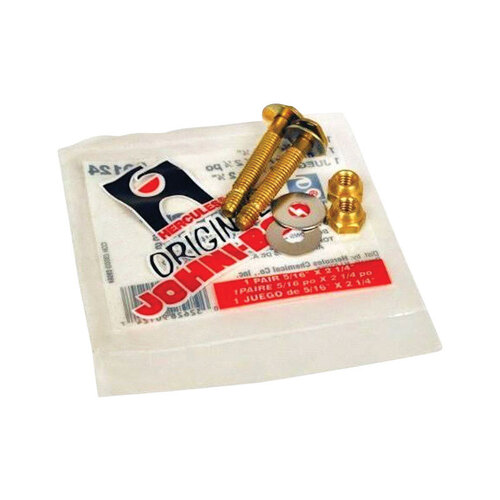 HERCULES 90124 Closet Bolts JohniBolts Brass For Water closets to flanges