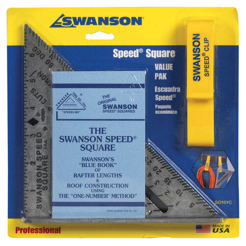 Swanson S0101-C Speed Square Original 7.25" L X .875" H Aluminum Silver