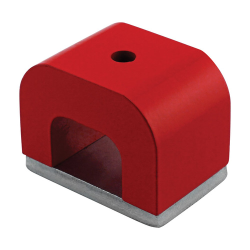 Magnet Source 07271 Horseshoe Magnet 1.6" L X 1" W Red 20 lb. pull Red