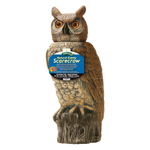Dalen RH0-4 Animal Repellent Decoy Scarecrow Rotating-Head Owl For All Pests