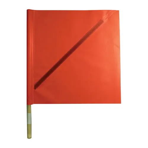 Safety Flags 27" Red Plastic Red