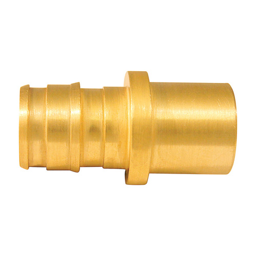 ExpansionPEX Series Pipe Adapter, 1/2 in, Barb x Male Sweat, Brass, 200 psi Pressure - pack of 10