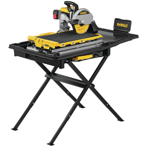 DEWALT D36000S Wet Tile Saw with Stand 15 amps Corded 10"