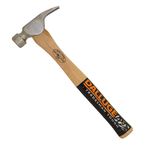 Vaughan 01600 Framing Hammer Dalluge 16 oz Smooth Face 11" Hickory Handle