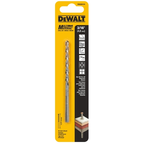 DEWALT DWA56124 Masonry Drill Bit 3/16