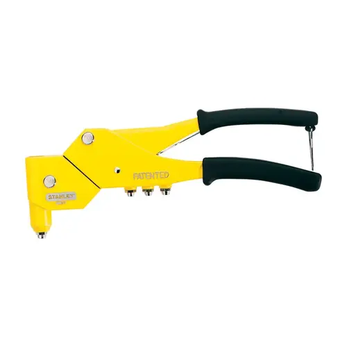 Stanley MR77C Riveter, Long Handle, 11-1/8 in L, Metal Yellow