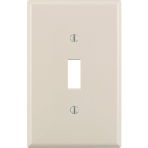 Wall Plate Almond 1 gang Nylon Toggle Almond