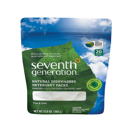 SEVENTH GENERATION 67232836 Dishwasher Detergent Free & Clear Scent
