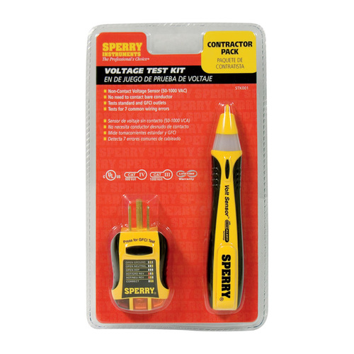 Voltage Continuity Tester 50-1000 V Black/Yellow