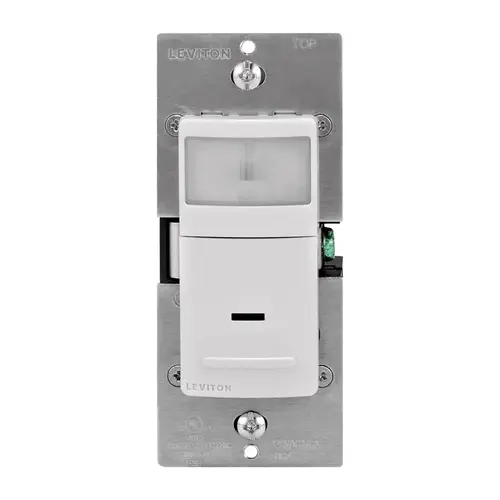 Switch Decora 15 amps Single Pole or 3-way Motion Sensor White White