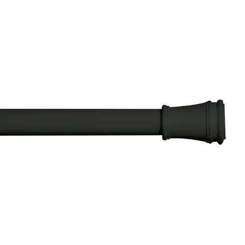 Tension Rod Matte Black Rogers 28" L X 48" L Matte