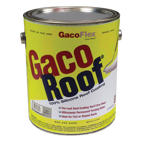 GacoFlex GACSRCG1 Roof Coating Gray Silicone 1 gal Gray