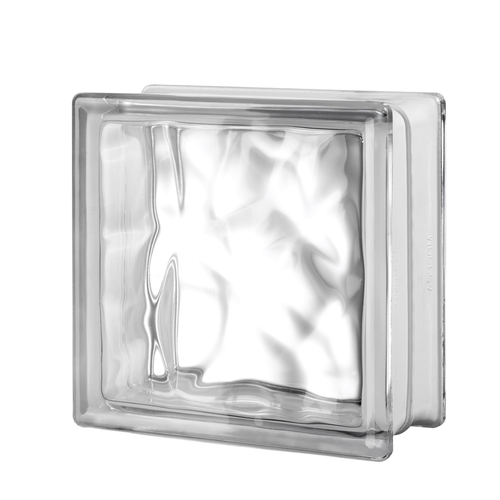 Seves 123224-XCP8 Glass Block 8" H X 8" W X 4" D Nubio - pack of 8