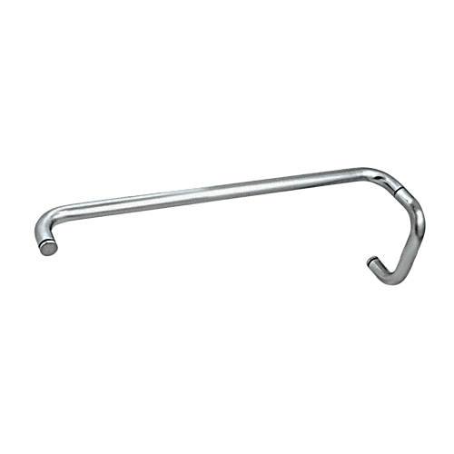 Polished Nickel 6" Pull Handle and 24" Towel Bar BM Series Combination Without Metal Washers