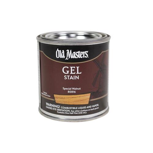 Old Masters 80816 Gel Stain Semi-Transparent Special Walnut Oil-Based Alkyd 0.5 pt Special Walnut