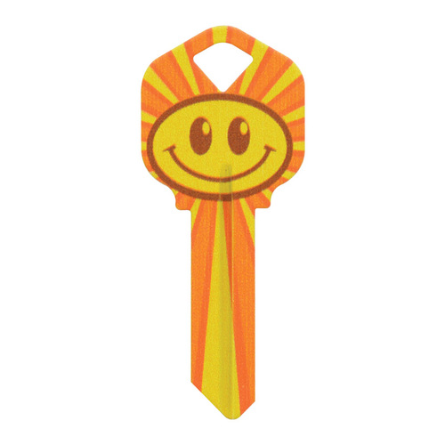 Universal Key Blank Wackey Smiley Face House/Office Single - pack of 6