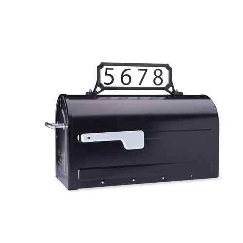 Mailbox Name/Address Kit Black Plastic Manhattan Black