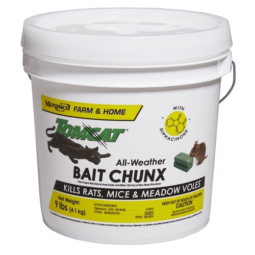 Motomco 32446 Bait Tomcat Toxic Blocks For Mice and Rats 9 lb