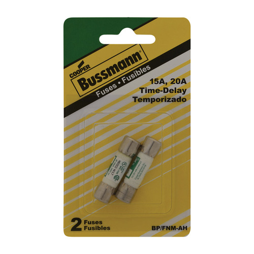 Bussmann BP/FNMAH Time Delay Cartridge Fuse 15, 20 amps