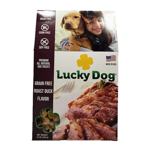 Lucky Dog LD12RD Treats Roast Duck Grain Free For Dogs 12 oz 6"