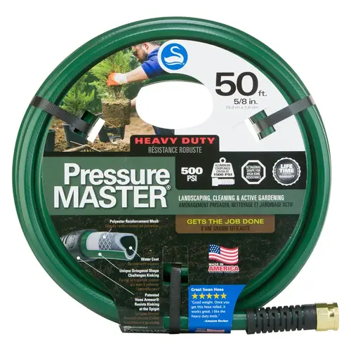 Swan CSN7958050 SN7958050 Garden Hose, 50 ft L, Non-Vinyl Resin, Green