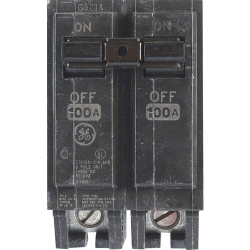 GE THQL21100P Circuit Breaker QLine 100 amps Standard 2Pole