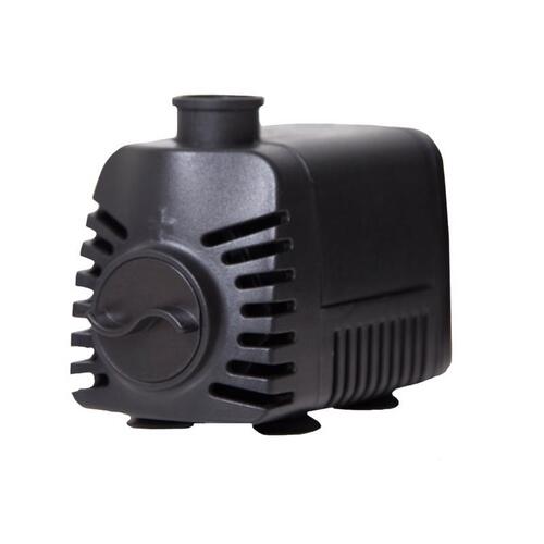 Fountain Pump Plastic 1 HP 150 gph 120 V Black