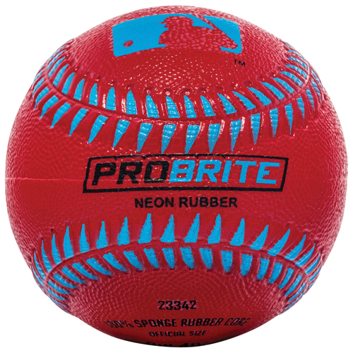 Franklin 23342S4 T-Ball Pro Brite Assorted Neon Rubber 9" Assorted