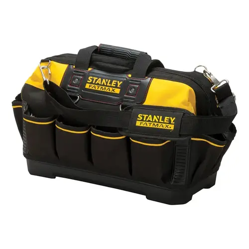 Tool Bag FatMax 10" W X 12" H Polyester 16 pocket Black/Yellow Black/Yellow