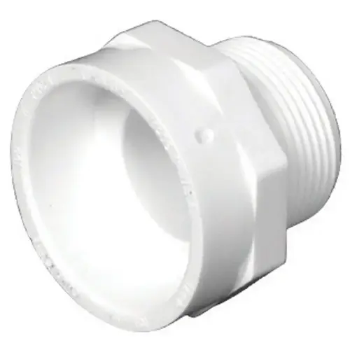 4 In. Hub x 4 In. MIP Schedule 40 DWV PVC Adapter