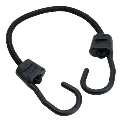 Bungee Cord Black 18" L X 0.315" Black