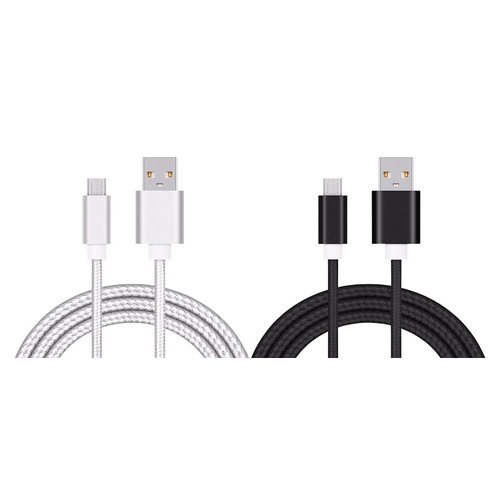 USB Charging and Sync Cable 6 ft. L Multicolored Pair