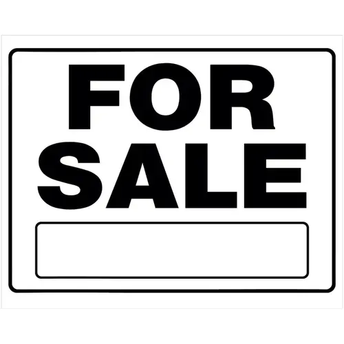 Sign English White For Sale 20" H X 24" W