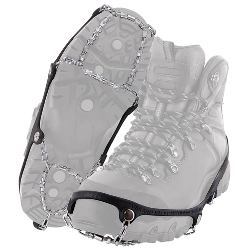 Snow and Ice Traction Diamond Grip Unisex Rubber/Steel Black W 5-7/M 5-6 Waterproof Black
