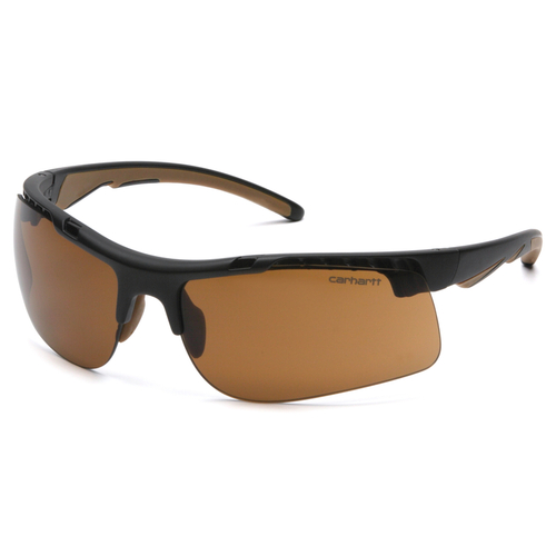 CARHARTT CHB718DT Safety Glasses Rockwood Anti-Fog Bronze Lens Black Frame