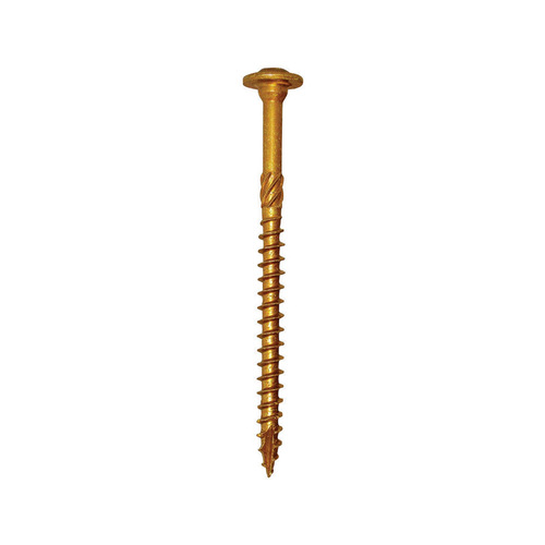 RSS Structural Screw, 5/16 in Thread, 4 in L, Washer Head, Star Drive, Steel, 400 BX - pack of 400