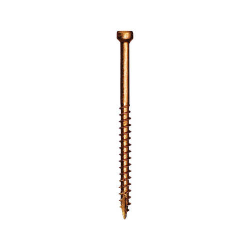 FIN/Trim Screw, #8 Thread, 2-1/2 in L, Trim Head, Star Drive, Steel, 3500 BX Coated - pack of 3500