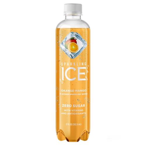 Sparkling Ice 24574 Carbonated Water Orange Mango 17 oz