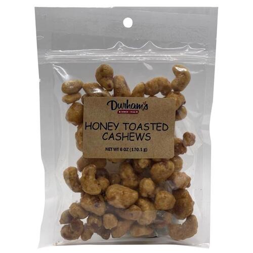Durhams 7304240019 Cashews Honey Toasted 6 oz Bagged