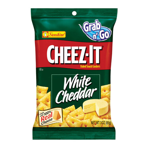 Crackers White Cheddar 3 oz Pegged - pack of 6