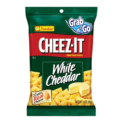 Crackers White Cheddar 3 oz Pegged