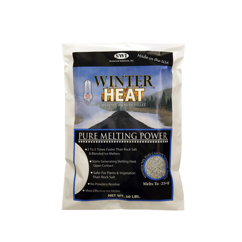 Scotwood 50BWINTER Ice Melt Winter Heat Calcium Chloride Pellet 50 lb